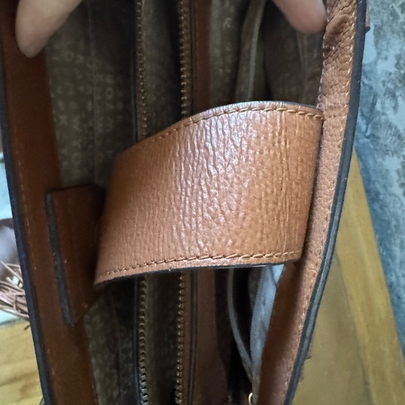 Kate Spade Tan Leather Satchel with Tassel - Picture 4 of 7